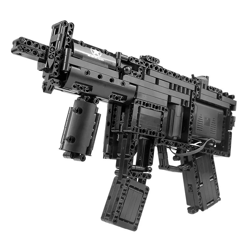 Motorized MP5 Submachine Gun Building Blocks MouldKing 14001