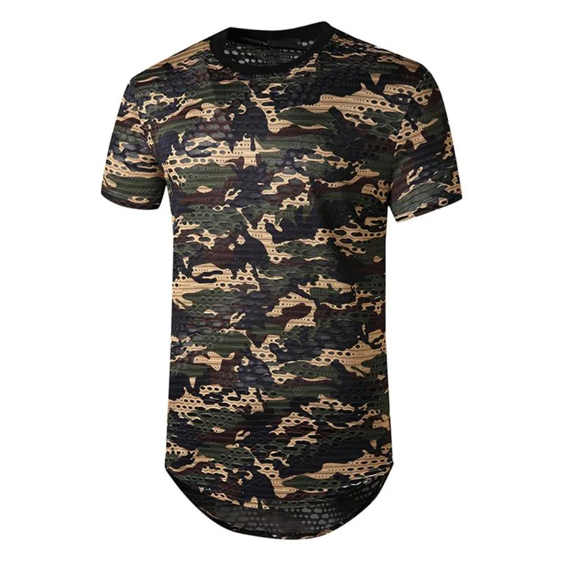 Men's T-Shirts Mens Tshirt Summer Short-sleeved Top Fashion Gradient Sports Casual Homme Comfortable Cotton T Shirt S-2XL