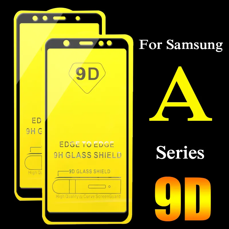 9D curvo vetro temperato per Samsung Galaxy A50 A30 A51 A71 protezione dello schermo per Samsung M10 M20 M30 A70 A40 A60 A80 A90 vetro