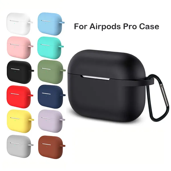 Headphone accessories Thin Slim Silicone Case For Airpods Pro Earphone Protector Cases Wireless Headset Cover Shockproof Pouch High Quality FAST SHIP