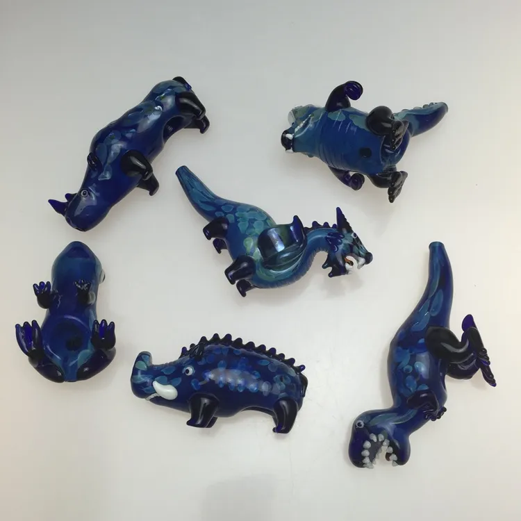 ガラスパイプ水管のガラスバブラーファッションモードの水管動物スタイルのガラス喫煙パイプ恐竜ハンドパイプ
