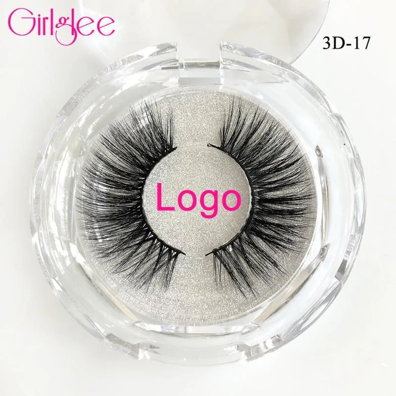 Makyaj Vizon Kirpikler Doğal 3D Vizon Lashes 11-19mm Yanlış Kirpik Özel Logo Ambalaj Girlgle El Yapımı Sahte Lashes Kalın