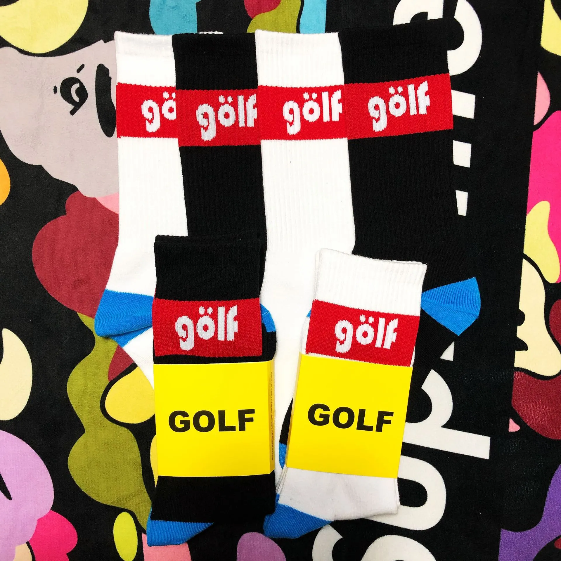 Golf-Baumwollsocken verdicken Street Fashion Sport bequeme Socke Herbst Winter atmungsaktive Mittelröhrensocke