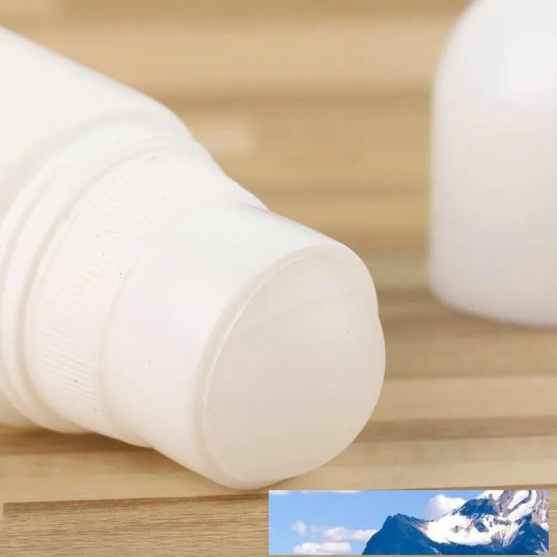 Bottle Refillable Deodorant Bottle 30ml 50ml 100ml White Plastic Roll On Essential Oil Perfume Bottles DIY Personal Cosmetic Containers
