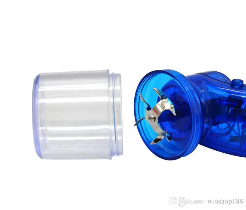 Smoke grinder plastic durable convenient electric smoke grinder of various colors