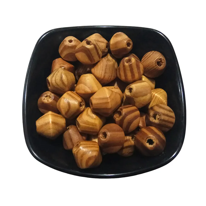 Wooden Flying Saucer Shape Spacer Bead with Holes Loose Abacus Beads DIY Supplies for Necklace Art Craft Jewelry Earings Bracelet