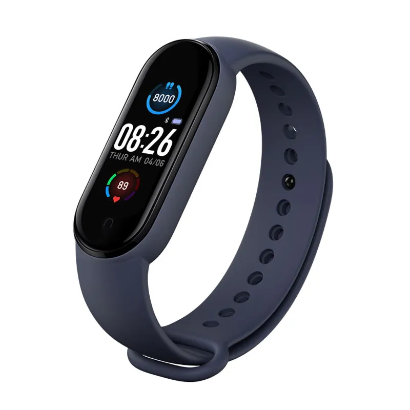 M5 0,9 polegadas Smart Bracelet Charging Magnetic Sports Fitness Pressão Rastreador de pressão arterial 13 Languages Tradução para telefones Android iOS