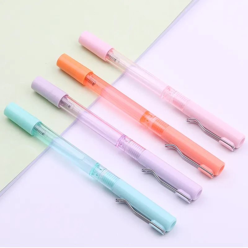 Schooloffice Mini Draagbare Sproeier Desinfectie Pen Metalen Clip Lege Tube Hervulbare Parfum Alcohol Hand Sanitizer Spray Gel Pen voor Gift