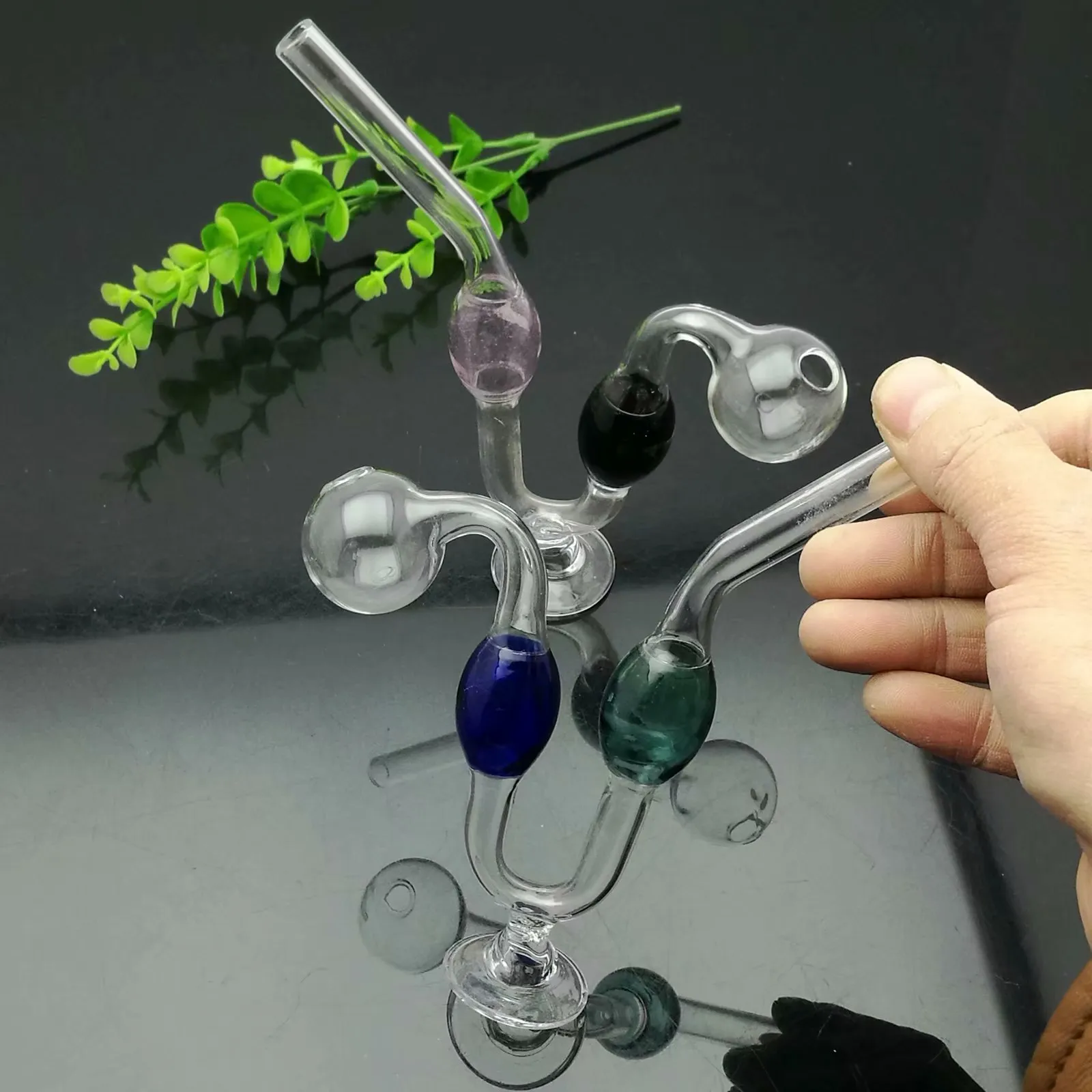 Bong En Verre Avec Percolate, Mini Bong Avec Bol De 14,5 Mm De Hauteur 20 Cm De Tuyau En Verre