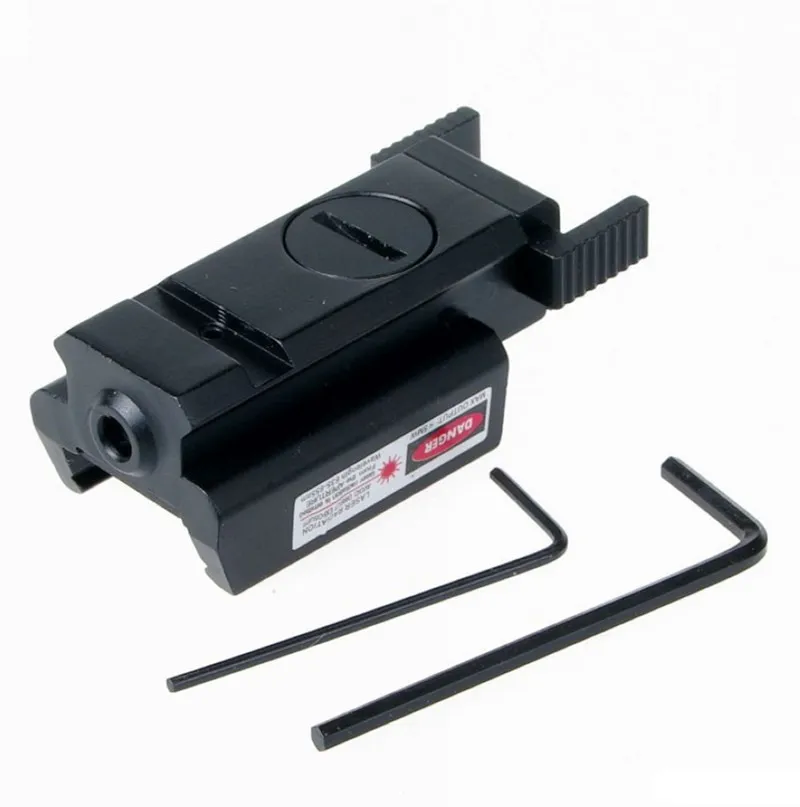 Low Profile Mini Red Dot Laser Sight 20mm Picatinny Weaver Rail For Pistol Rifle