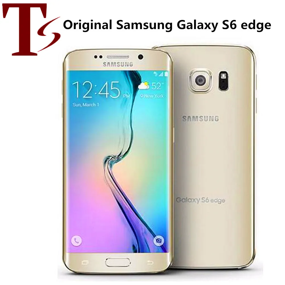 Gerenoveerd ontgrendelde originele Samsung Galaxy S6 Edge G925F G925A G925V G925T 5.1 inch Octa Core 3GB RAM 32GB ROM 4G LTE Smart telefoon