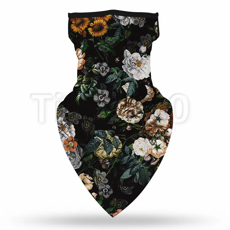 hot Popular leopard print digital printing face mask triangle riding mask mountaineering insect proof Magic Scarf T2I51170