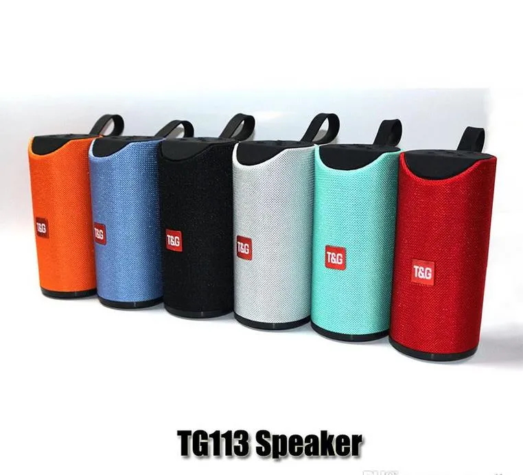 TG113 Głośnik Bluetooth Wireless Geners Subwoofers HandsFree Profil połączeń Stereo Bass Bass Support TF USB Card Aux Line w Hi-Fi głośno