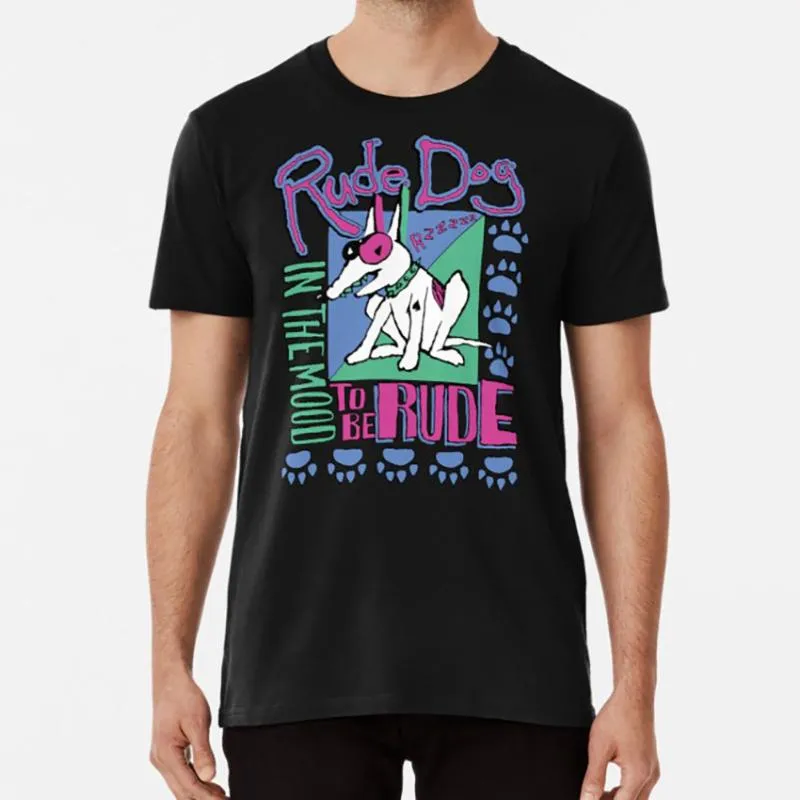 IN THE MOOD Rude T-Shirt rohen Hund zu sein und die 80er Jahre Zeichentrick-Kultur Retro dweebs dweebs Hund 90s