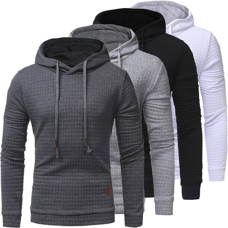 2021 Hoodies dos homens do outono Slim moletom com capuz homens casacos masculinos casuais ao ar livre sportwear streetwear roupas de moda tracksuit