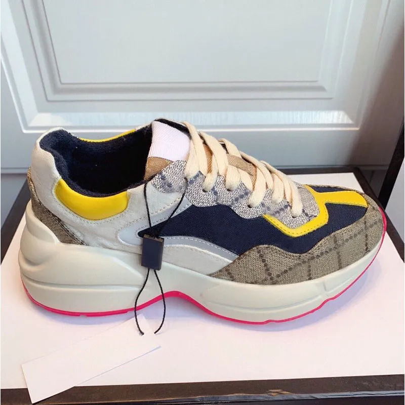 Thick Soled Casual Shoes Women Travel Leather Lace Up Sneaker 100% ...