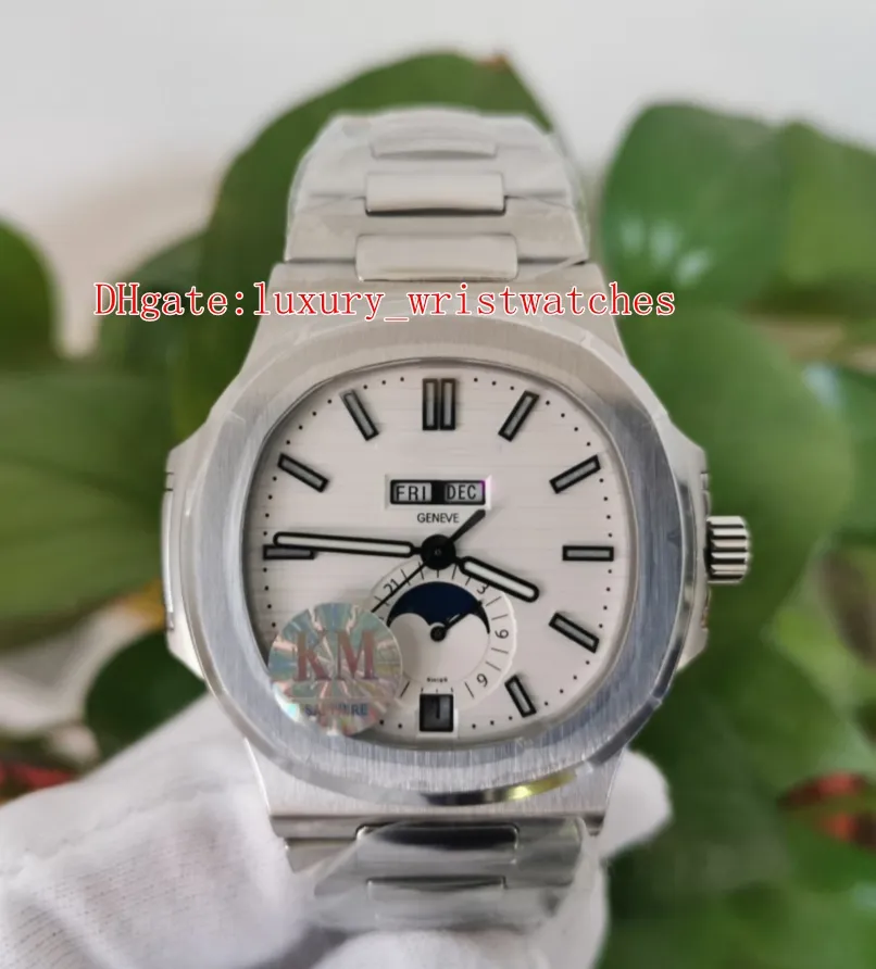 Beste Armbanduhren Nautilus 5726/1A-010 5726/1A 5726 40,5 mm Edelstahl CAL.324 S C QA LU 24H Uhrwerk mechanische Automatik Herrenuhr Uhren
