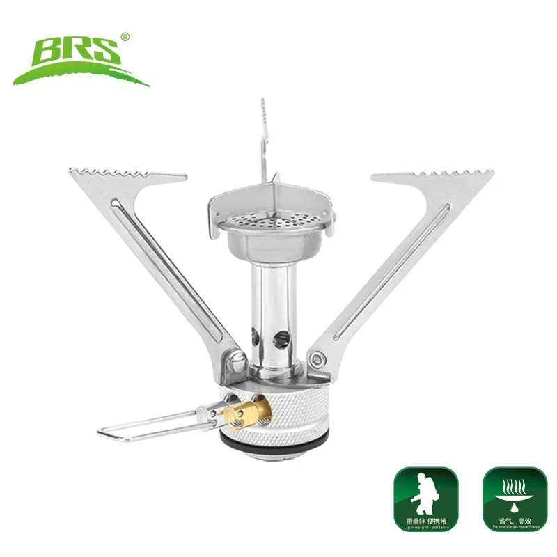 BRS-1 Outdoor Mini Camping Stove One-piece 1.94 KW Strong Power Portable Butane Gas Burners Copper Magnalium Alloy 87g