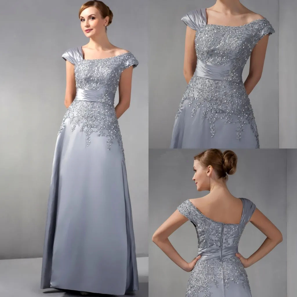 Plus Size Chiffon Lace Mother Of The Bride Dresses A Line Cap Sleeves