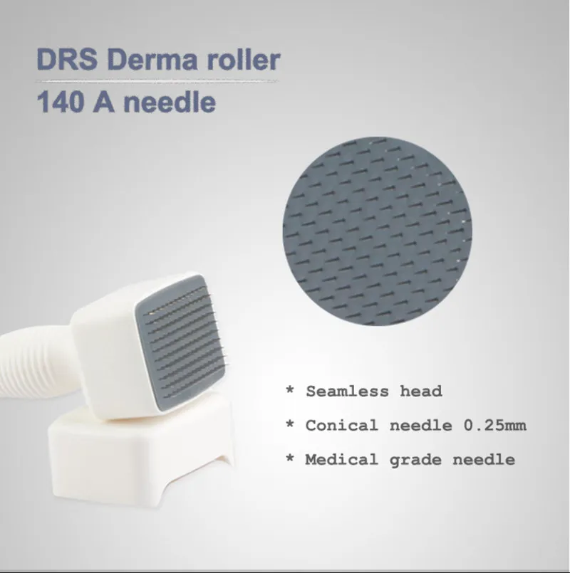 DHL Ship Adjustable Needle Length DRS 140A Stainless Steel Needle Derma Roller Stamp Microneedle Skin Care Hair Loss Micro needle Therapy