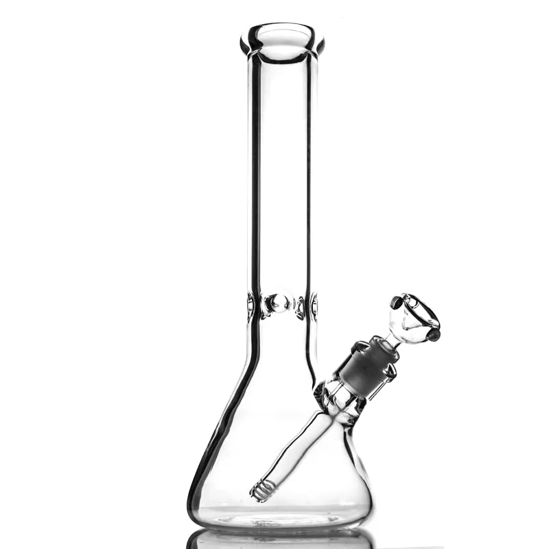 Hookahs 9mm Beaker Glass Bong 13.77 inches thick elephant Joint water pipe with 14/18 downstem 14mm bowl