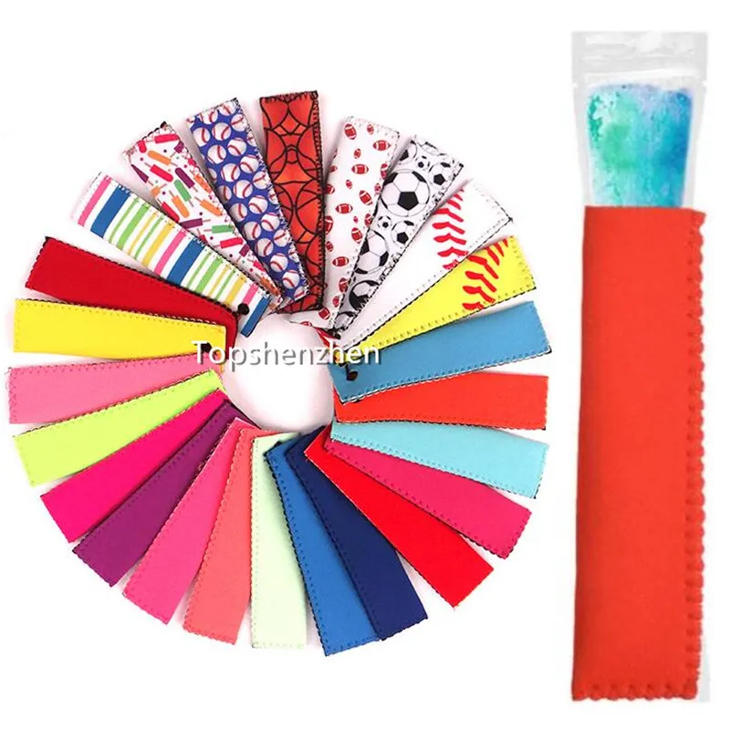 재사용 가능한 네오프렌 팝 캔디 홀더 Popsicle Bags Freezer Ice Pop Sleeves Antifreezing Ice Freezer Pop Sleeves Ice Pop Sleeves