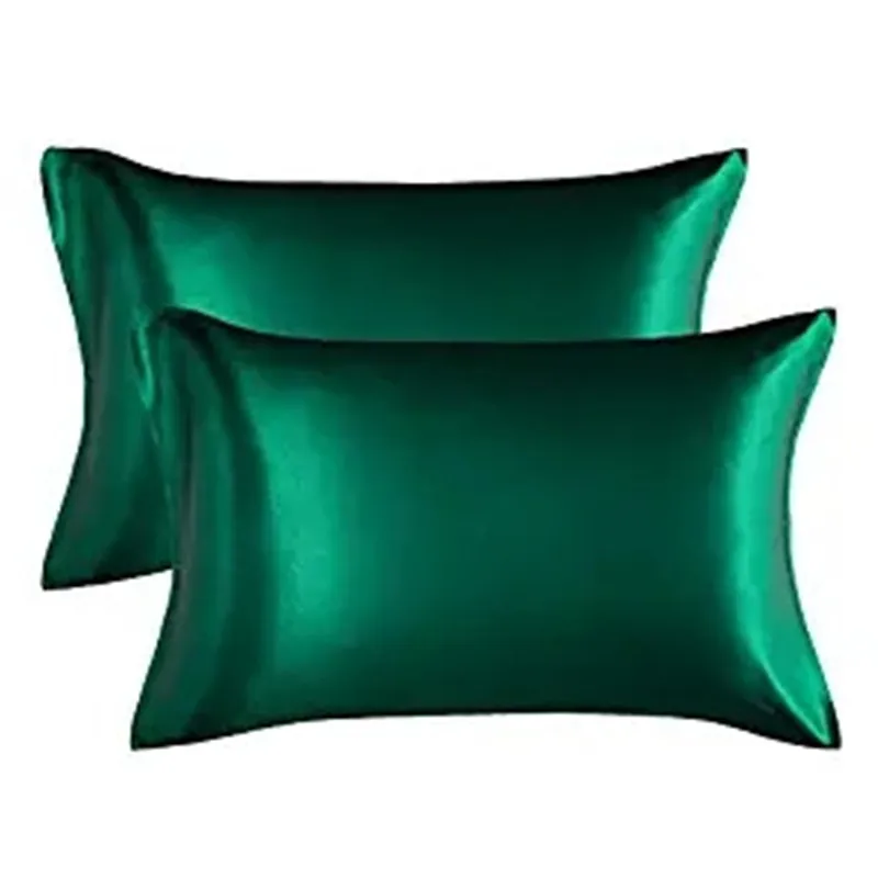 Silk Emulation Satin Pillowcase 20*26 inch Solid Color Pillow Cover Summer Ice Silk Pillow Case Bedding Supplie