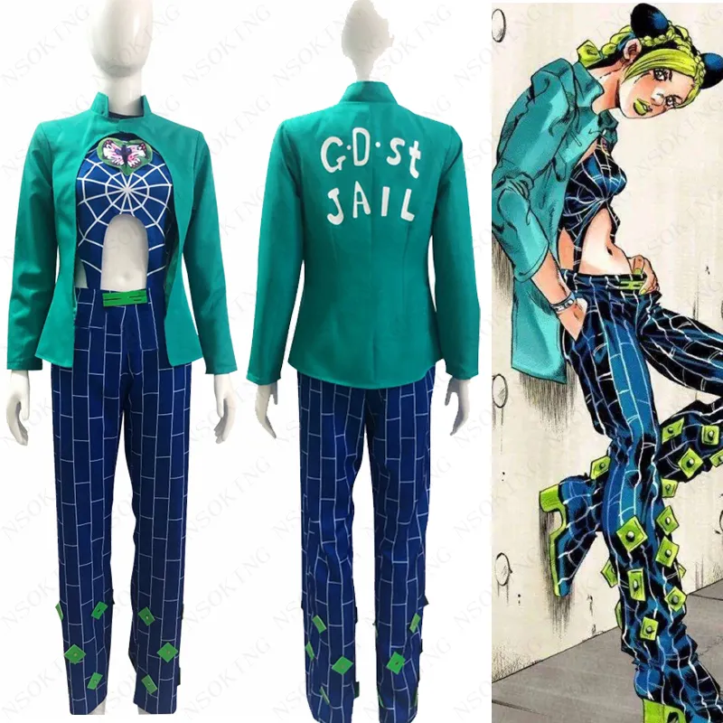 Disfraz Anime Jolyne Cujoh Disfraz Anime JoJo's Bizarre Adventure - Cosplay Cujoh Jolyne Y Personajes Cosplay Jolyne Kakyoin