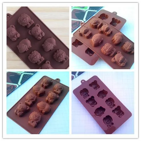 Jelly Molds, Hippo Lion Bear Shape Silicone Mold: Fun... 