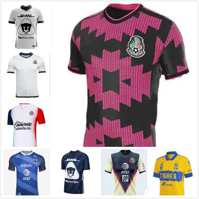 DHL 2020 2021 LIGA MX Club America Soccer Jerseys UNAM Guadalajara De