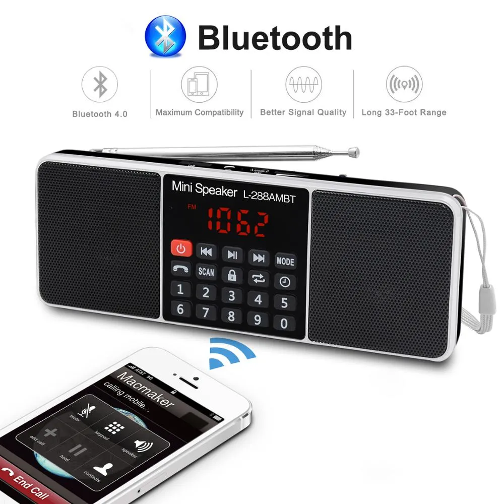 Digital Portable Bluetooth Speaker AM/FM Radio, MP3... From Seeweb, $97 ...