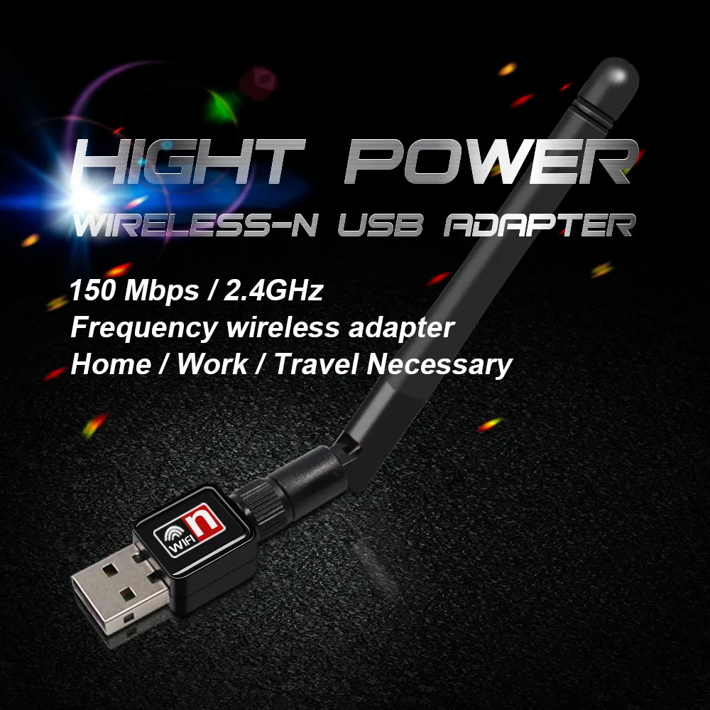 Мини Сетевая Карта USB WiFi Адаптер 150 Мбит / С 2DBI Wi Fi.