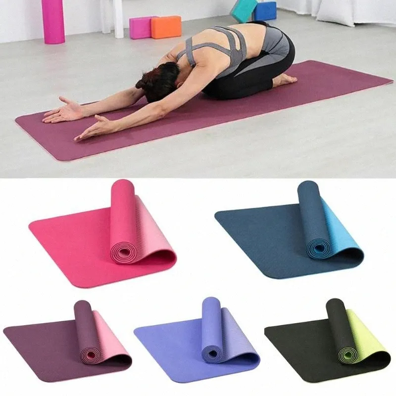 Alfombra antideslizante para gimnasio, yoga, pilates, fitness