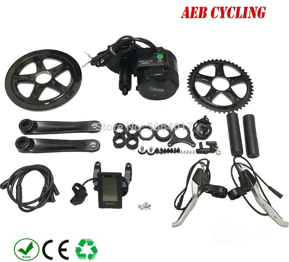Bafang BBS01B 36V 250W Kit Di Conversione Bici Elettrica - Motore Centrale Con Accessori - Adatto A Movimento Centrale JIS 68/73mm