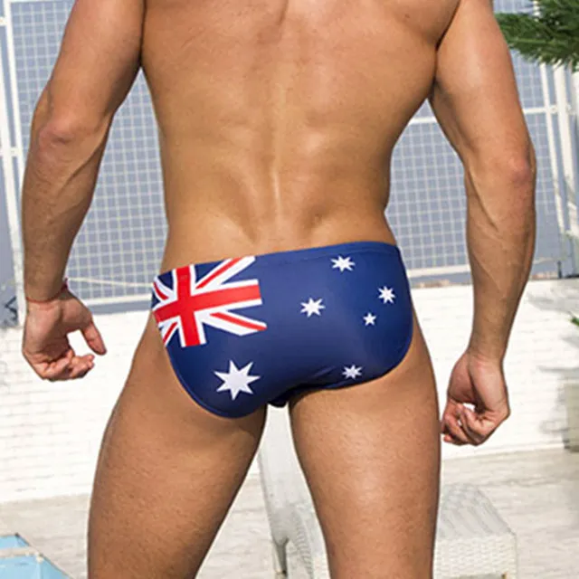 AUS UK UK US Flag Sweed Briefs Sexy Hot Gay Mens 수영복 비키니 수영 트렁크 청소년 수영복 수영복 수영복 2020 New