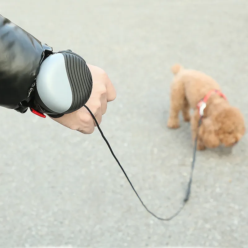 Haustierhunde handfreie Handgelenk Leinen automatisch einziehbare Hunde -Leinen Hunde Walking Ausleitbar starke langlebige Leinen Haustier Vorräte