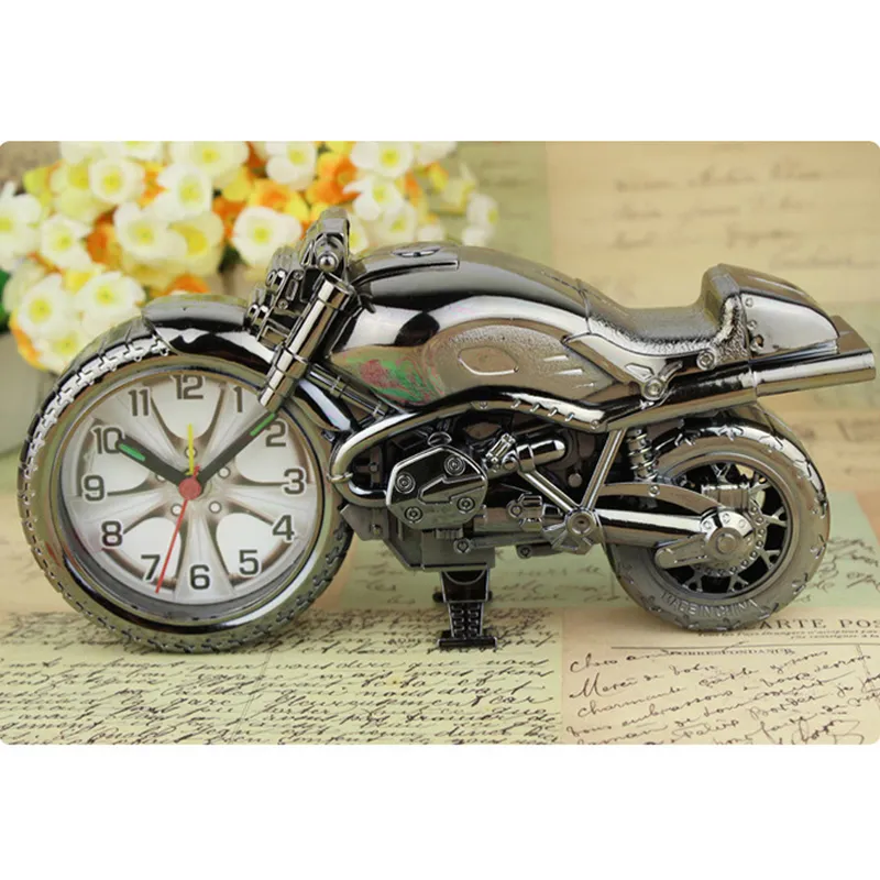 Model motocyklowy Budzik Home Decoration Alarm Clock Super Fajne Motocykl Budziki Wakacje Kreatywny Retro Prezent Decor DBC BH0824