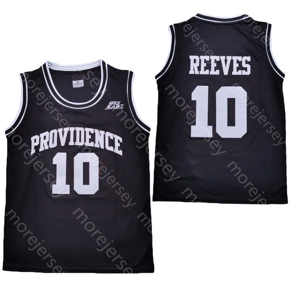 2020 Providence Briars Koszykówka Jersey NCAA College 10 Reeves White Black Wszystkie Szyte i Rozmiar haftu S-3XL