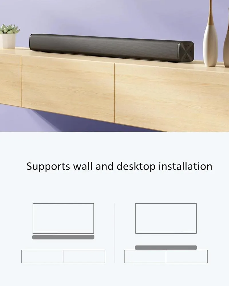 Redmi Haut-parleur de Télévision BT TV Stéréo Barre de Son aux 3.5