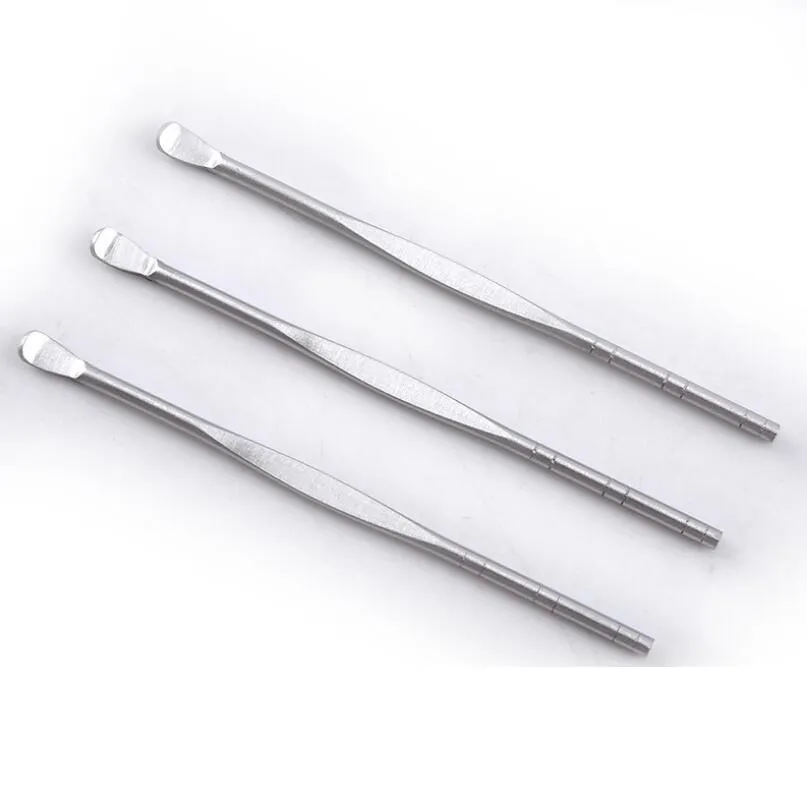 Oreille Pick Acier Inoxydable Cire D'oreille Curette Remover Poignée Cleaner Outil Earpick Cuillère Oreille Fournitures De Soins De Santé