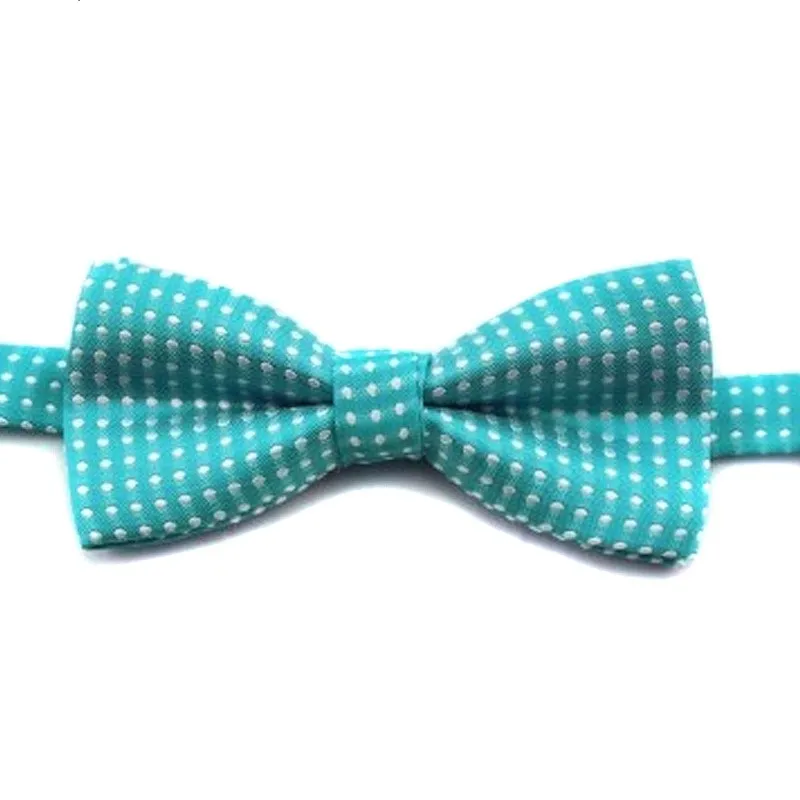 Children`s Bow Tie Pet Dog Idea Bowknot Wave Point Collar Isignina Children Ties Child Jewelry Yarn Dyed Polyester 2 5py B2
