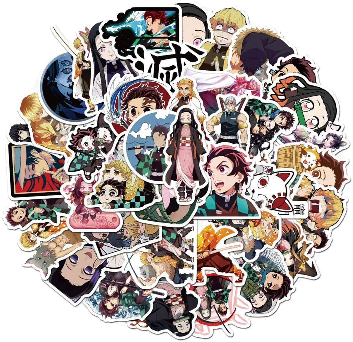 50pcs das meninas do menino dos desenhos animados Anime Stickers Pacote coleção de vinil decalques do carro Laptop Etiquetas de bagagem Notebook Garrafa Decalques Atacado