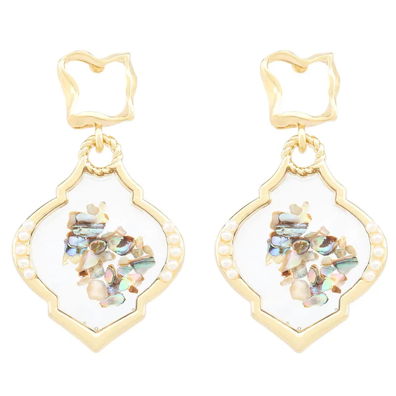 2020 créatif nouvelles dames boucle d'oreille bijoux Transparent fruits boucles d'oreilles irrégulières femme bijoux cadeau mode boucles d'oreilles