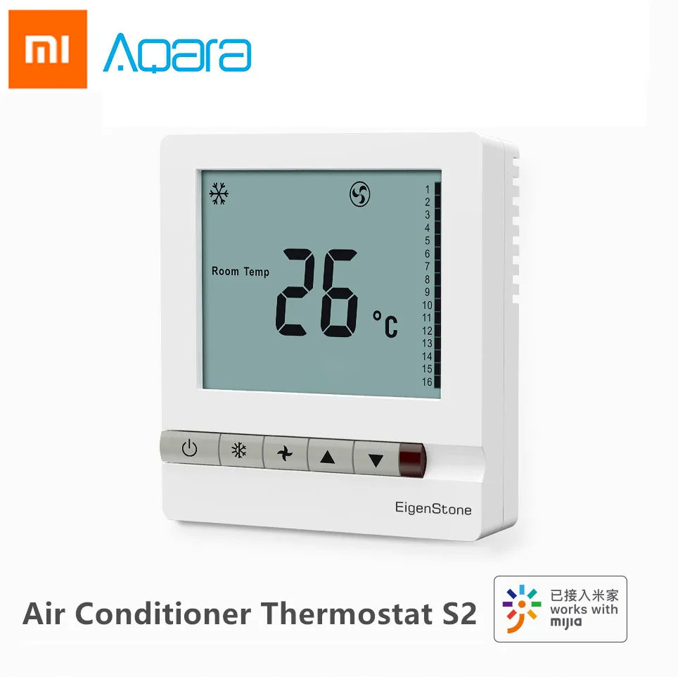 Xiaomi Aqara Eigenstone Smart Airconditioner Thermostaat S2 Koeling Verwarming voor Centrale Airconditioning Fan Temperatuurregeling