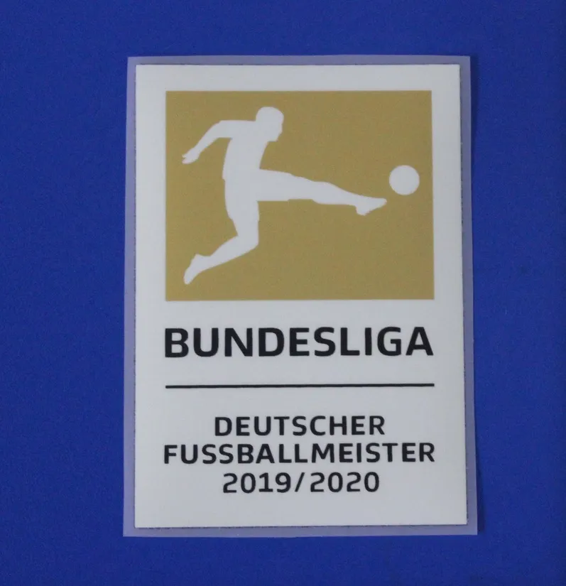 Gold Bundesliga Deutscher FußballMeister 2019/2020 Red Bundesliga League Soccer Patch Bundesliga Patch 2020 kostenloser Versand