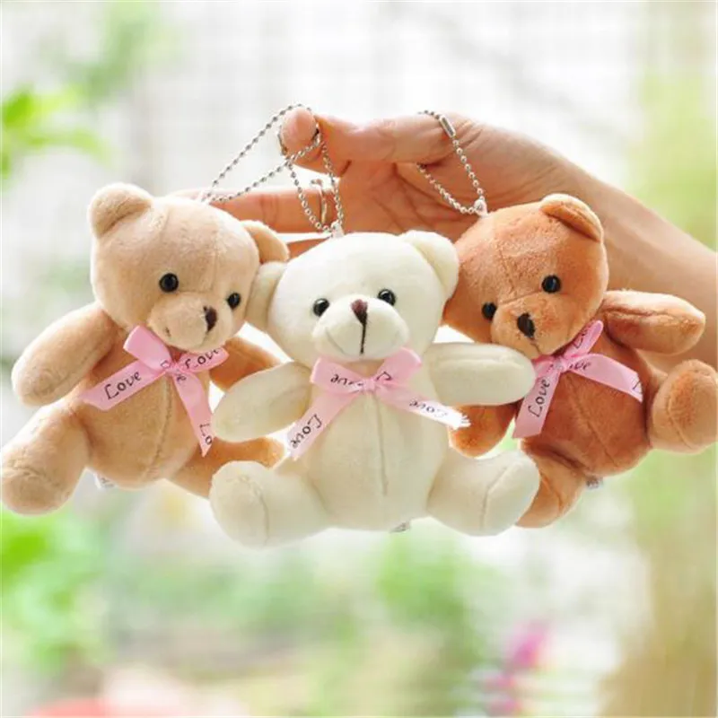 20 pcs Super Bonito Urso De Pelúcia Brinquedos Pequenos Pingente Mini Suaves Ursos Pessoas Brinquedo Adulto Crianças Playmate para Kid 10cm