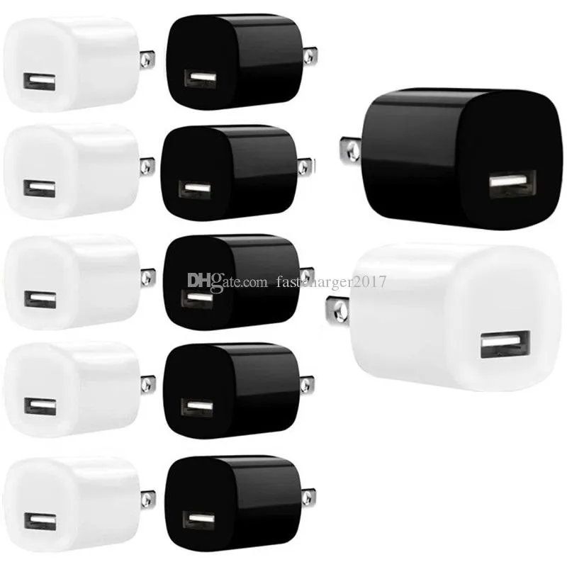 5v 1a US AC Home Travel Wall Ładowarka Adapter Adapter Wtyczka do iPhone'a 7 8 12 13 14 Samsung Galaxy S6 S7 Edge S8 S10 HTC Android Telefon