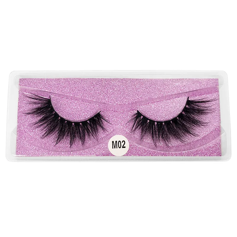 Cils de la série M naturels longs cils de vison 3d faits à la main faux cils bande complète cils maquillage faux cils 70 paires