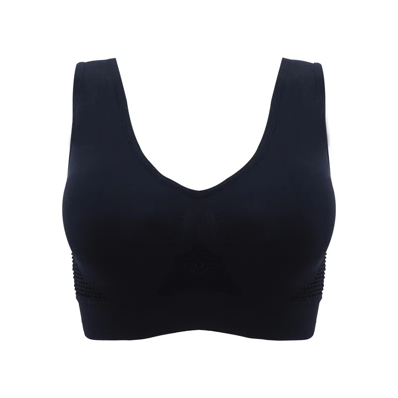 Breathable Hollow Out Padded Moisture Wicking Bra For Women Ideal