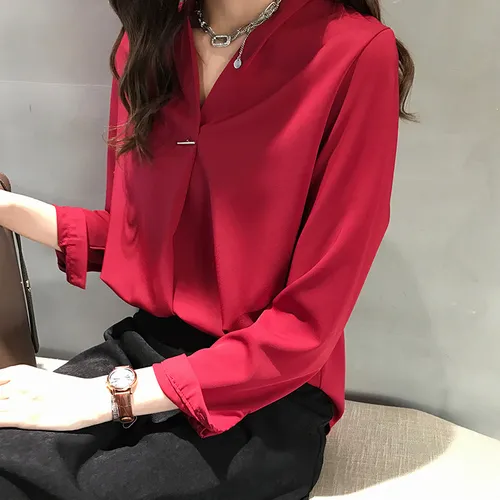 Modelos de blusas store de chifon 2020